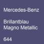 Preview: Mercedes-Benz, Brillantblau Magno Metallic, 644.